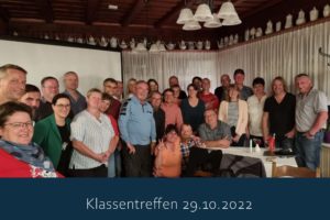 Mehr über den Artikel erfahren Klassentreffen 2022